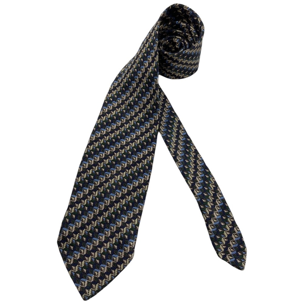 MISSONI Multicolor Geometric Silk LUXURY Tie ITALY